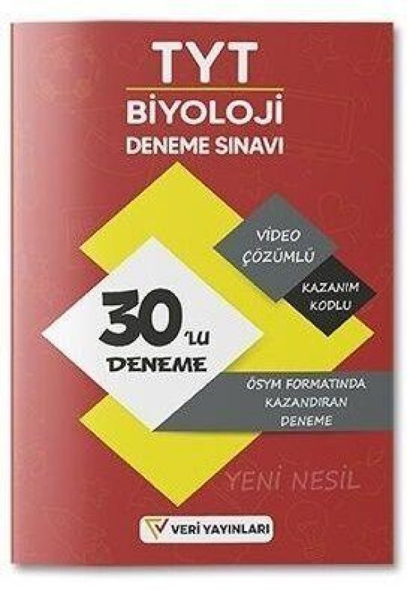 TYT Biyoloji 30 Deneme Veri Yayınları