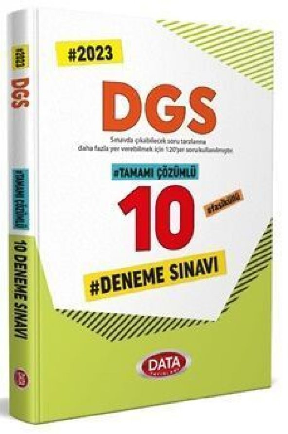 Data Yayınları DGS Tamamı Çözümlü 10 Fasikül Deneme Sınavı