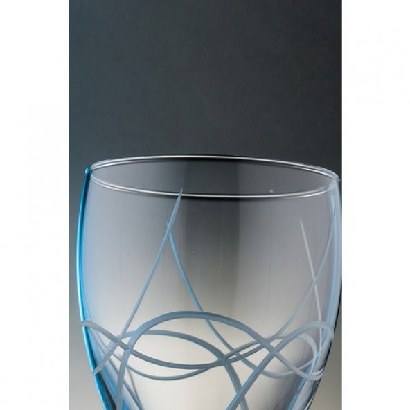 Kcd Gardenya Kesme El Dekor Yaldızlı 6 Adet Desenli Su Bardağı Takımı - Resim 2