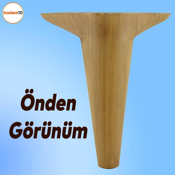 Aspen Lüks Mobilya Kanepe Koltuk Tv Ünitesi Konsol Yükseltici Ayağı Ayakları 18 Cm Kahverengi - Resim 7