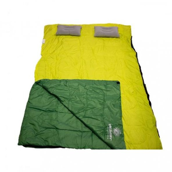 DFT Çift Kişilik(190+30)x145cm Yeşil -5°Uyku Tulum - 3