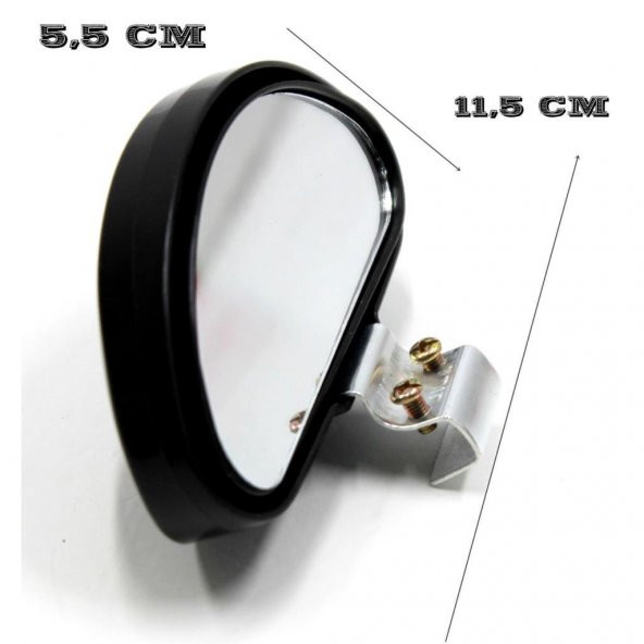 Sürücü Eğitmen Aynası Oval Siyah - 3