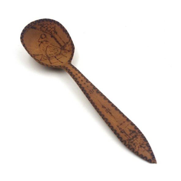 Antika El İşi Yakma Tekniği Mevlana Kaşık  Semazen Mevlana Kaşık