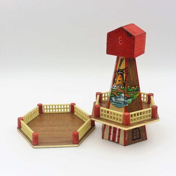 HIOLLANDA YEL DEĞİRMENİ AHŞAP BİBLO YURT DIŞI BİBLO - Resim 3