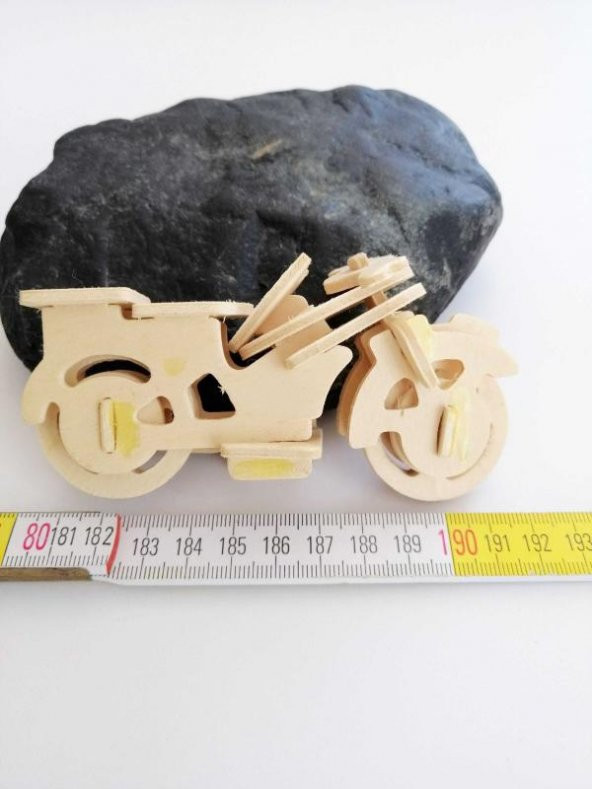 Yap Boz Ahşap Motorsiklet Hobi Motor - Resim 2