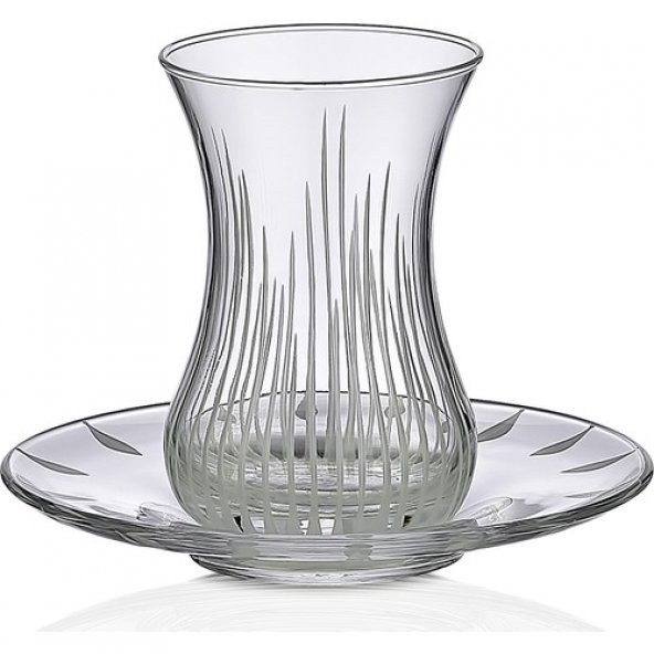 Kcd Işık Sade 6 Kişilik 12 Parça Çay Bardak Seti - Resim 2