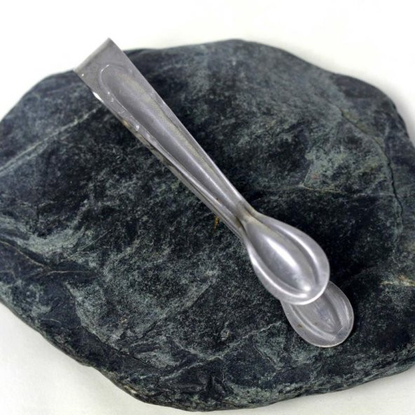 Eski Krom Renkli Metal Şeker Maşası Metal Maşa - 3