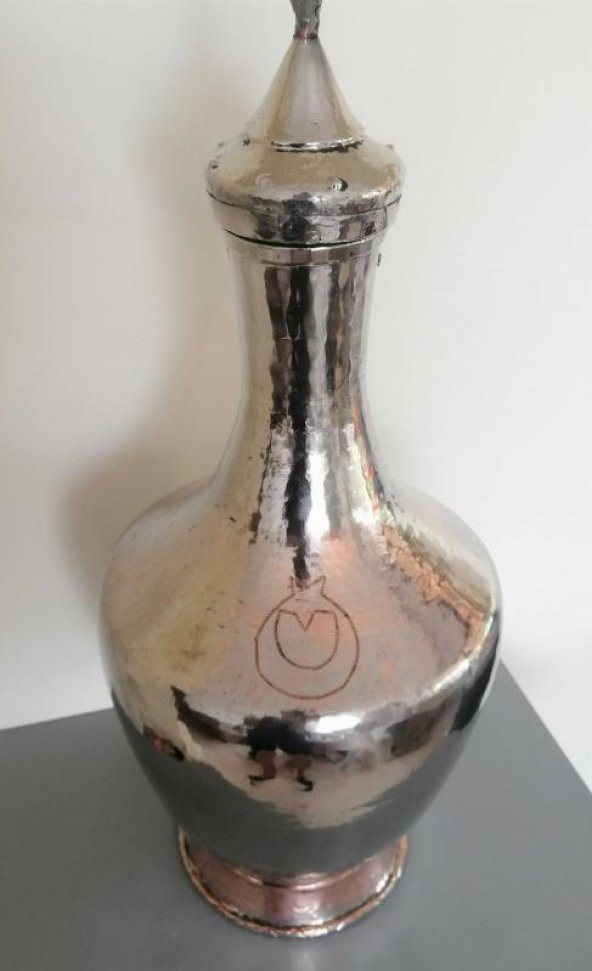 53CM ÇİVİ AY YILDIZ İŞLEMELİ BAKIR IBRİK BAKIR İBRİK