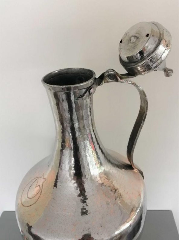 53CM ÇİVİ AY YILDIZ İŞLEMELİ BAKIR IBRİK BAKIR İBRİK - 2