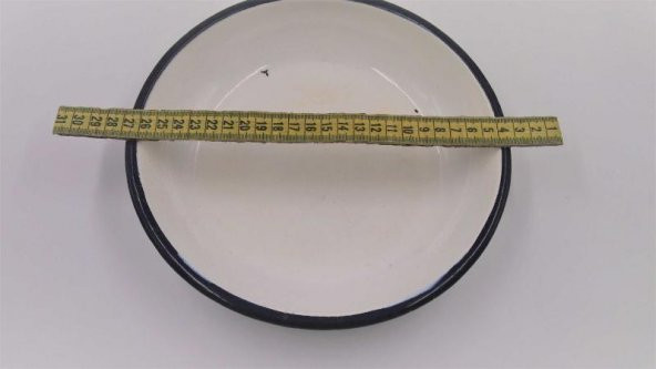 Sanat Taciri- Eskilerden Emaye Tabak - Dekorluk -Bahçe Ev Dekoru - Resim 2