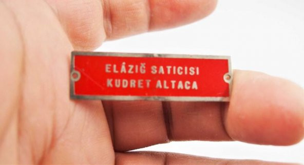 Antika - ELAZIĞ SATICISI Firma - İş yeri - Marka Yazılı Tabela Koleksiyon Parçaları ürün görseli