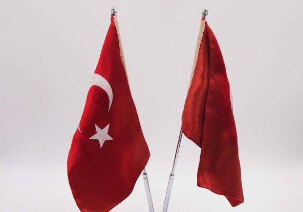 Masa Üzeri Bayrak İkili Bayrak Türk Bayrağı - 2
