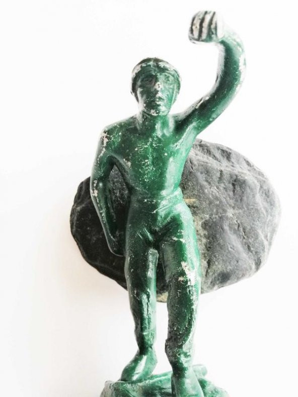23 cm Büyük Boy Etli Madenci Biblosu Metal Biblo