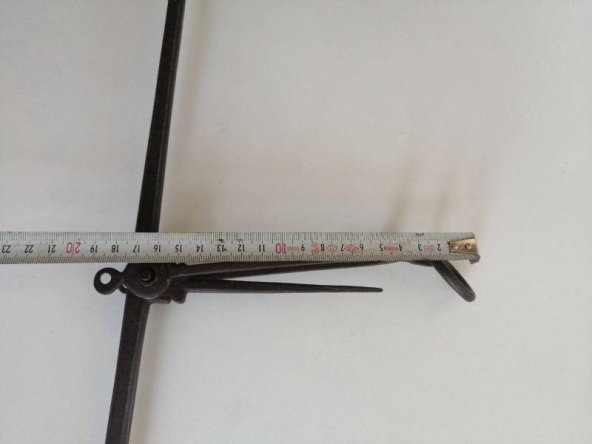 Sanat Taciri - El Yapımı Dövme Demir Eskilerden Terazi Ölçü Aleti Parçası - 3
