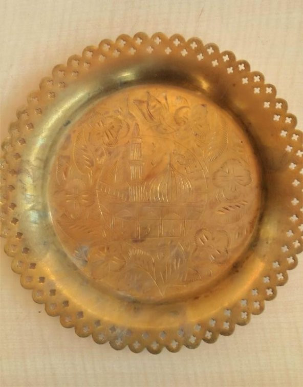 PİRİNÇ TEPSİ KALEM İŞÇİLİĞİ TEPSİ - 2