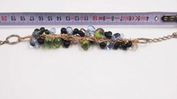 Sanat Taciri- Boncuklu Taşlı Bileklik - Otantik Bileklik - 4