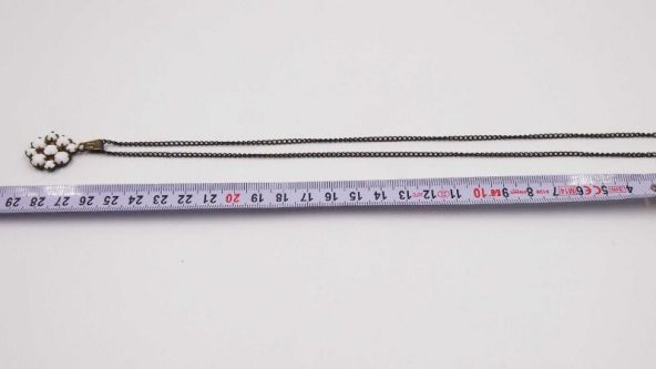 Sanat Taciri- Eskilerden Taşlı Kolye - Uzun Kolye - Takı - 4