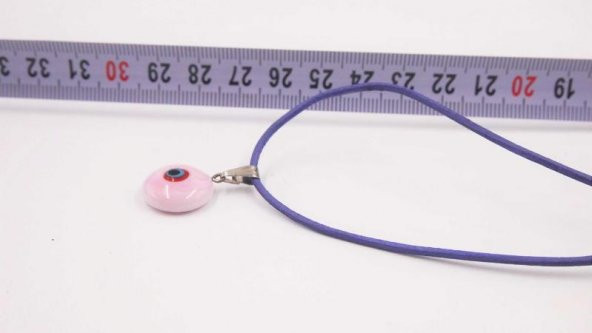 Sanat Taciri- El Yapımı El İş Eskilerden Cam Nazar Boncuklu Kolye - Bileklik - Takı Turuncu - 2