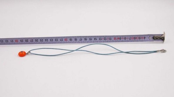 Sanat Taciri- El Yapımı El İş Eskilerden Cam Nazar Boncuklu Kolye - Bileklik - Takı Turuncu - 3