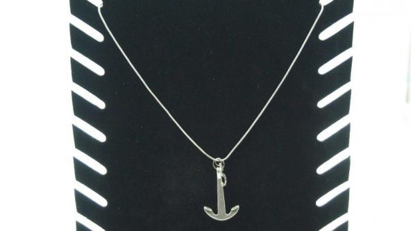 Sanat Taciri- Sıfır N Harfli Çapa Zincirli Kolye - 2