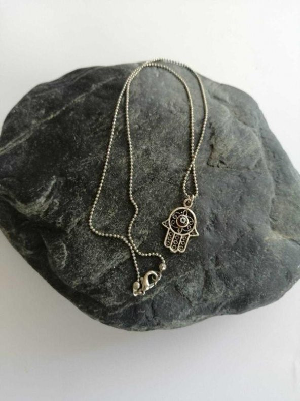 Sanat Taciri- Nazar Boncuklu Fatma Ana Kolye Bujiteri Takı