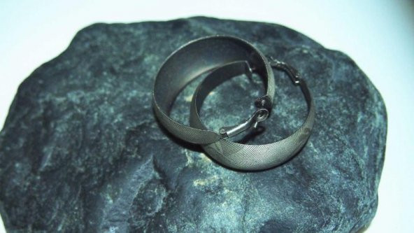 Sanat Taciri- Metal Yuvarlak Küpe - 4