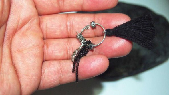 Sanat Taciri- Salkım Tekli Bohem Küpe - 3