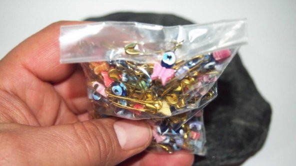 sk - 100 Adet - Kelebekli Çengelli İğne - Baby Shower - Kına - Nihah Malzemesi ürün görseli