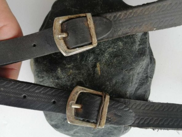 Eskilerden Gerçek Kalın Deri Tüfek Askısı Omuz Askısı no 5 ürün görseli