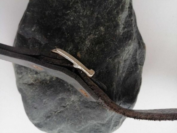 Eskilerden Gerçek Kalın Deri Tüfek Askısı Omuz Askısı no 5 - Resim 4