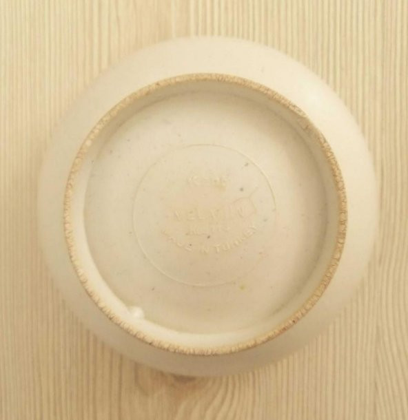 Sanat Taciri- 1 Adet Eskilerden Şık Desenli Melamin Tabak - Türk Malı - 3