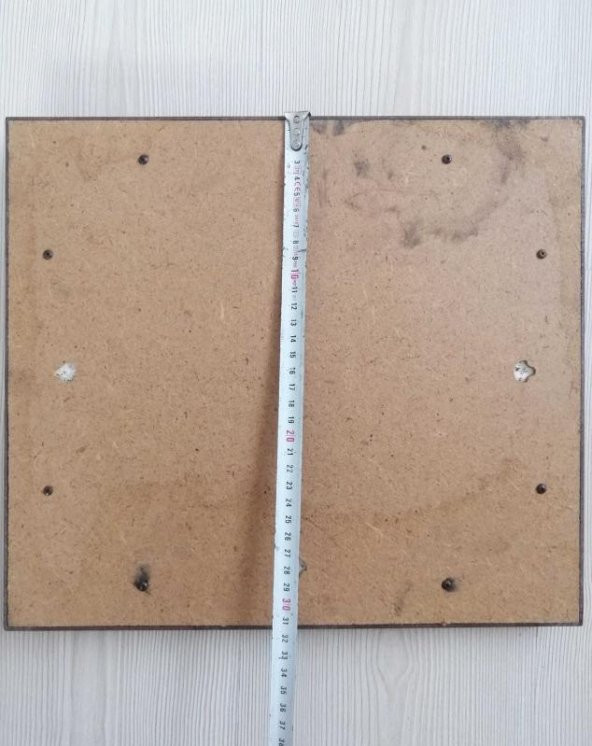 VİNTAGE AHŞAP RESİM ÇERÇEVESİ ÖZMAŞ ÜNALLAR SÜT ÜRÜNLERİ YAZILI ÇERÇEVE - 3