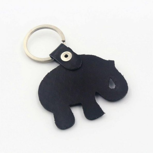 SİYAH FİL Nazar Boncuklu Deri SIFIR Anahtarlık  Hediye Paketinde Gönderilecektir - Resim 2