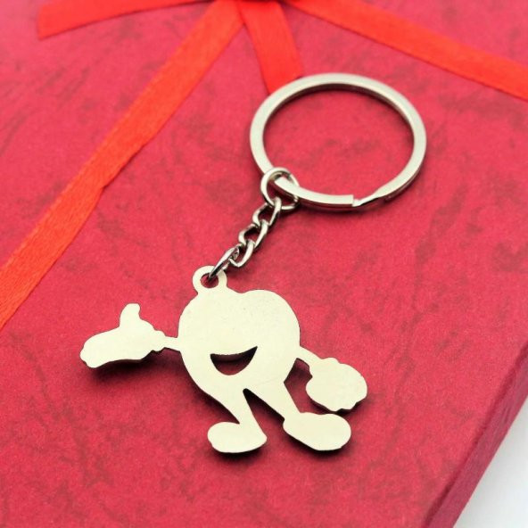 Nazar Boncuklu Bebek SIFIR Metal Anahtarlık  Hediye Paketinde Gönderilecektir - Resim 2