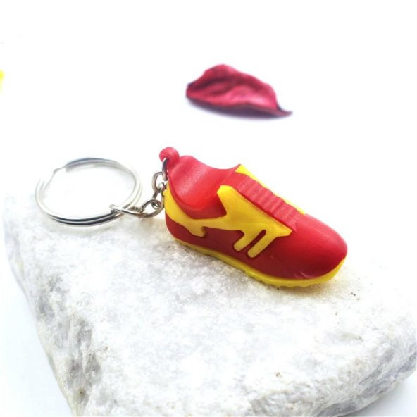 sk - 5 ADET - Kayserispor Futbol Takımı Ayakkabı Anahtarlık  Sarı Kırmızı Krampon Anahtarlık