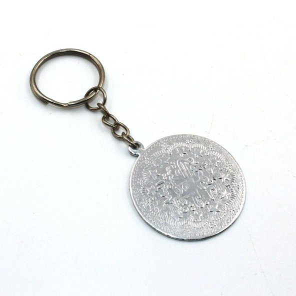 10 Adet SIFIR  Osmanlı Tuğralı Metal Anahtarlık - Osmanlı Tuğra Ecdat - Diriliş Para Anahtarlık ürün görseli