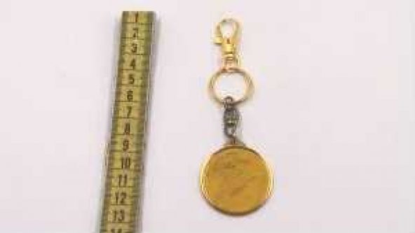 Sanat Taciri Antika Altın Rengi Uzay Gemisi Temalı Anahtarlık - Koleksiyonluk - Resim 4