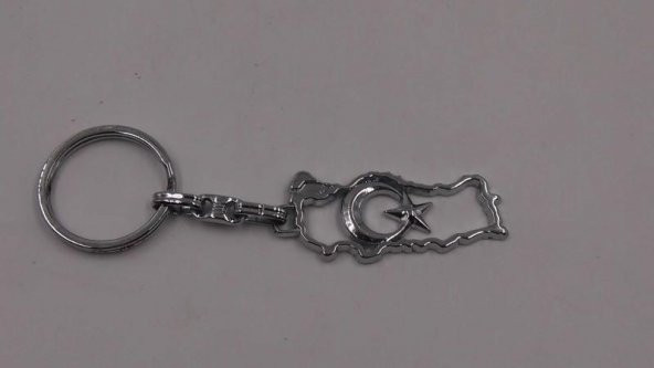 Sanat Taciri Türkiye Ayyıldız Temalı Anahtarlık - Metal Anahtarlık ürün görseli 1