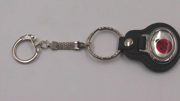 Sanat Taciri  Uğur Böceği Temalı Metal Anahtarlık - Resim 2