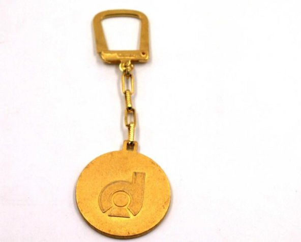 Sanat Taciri  Antika Koleksiyonluk Altın Sarısı Doğuş Arapça Ve Türkçe Yazılı Anahtarlık - Resim 3