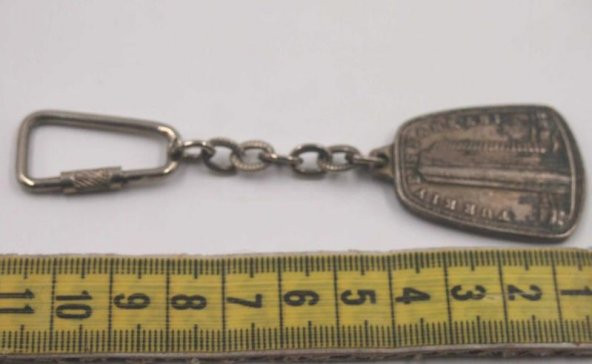 Sanat Taciri  Antika Koleksiyonluk İş bankası Çift Taraflı Anahtarlık - Resim 3