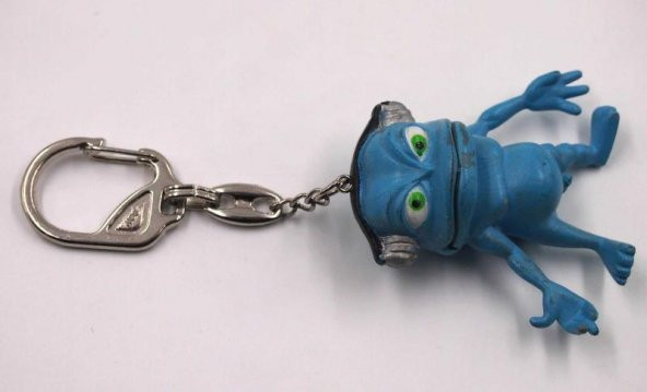 Sanat Taciri- Eskilerden Koleksiyonluk Sert Plastik Sevimli Uzaylı Anahtarlık - Resim 2