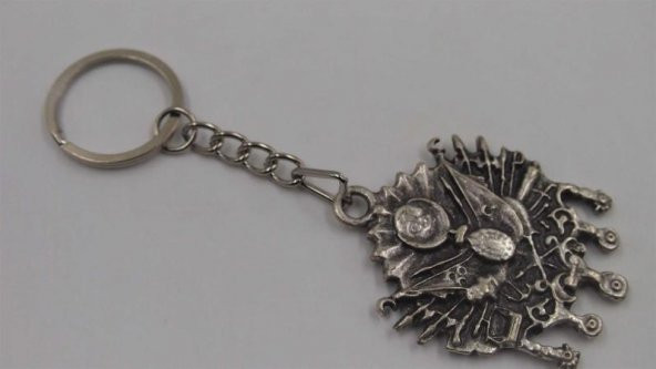 Sanat Taciri- Gümüş Renkte Anahtarlık - Metal Anahtarlık ürün görseli