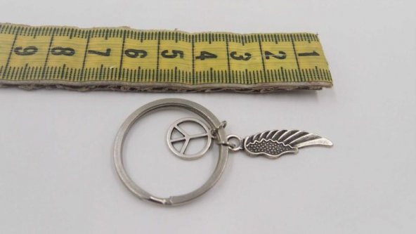 Sanat Taciri- Gümüş Renkte Anahtarlık - Metal Anahtarlık - Resim 2