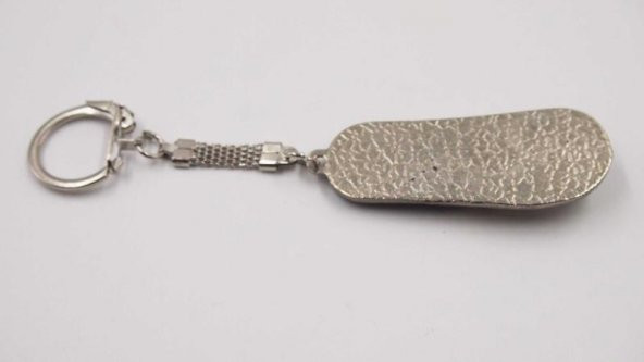 Sanat Taciri- Bodrum Metal Anahtarlık - Terlik Temalı Anahtarlık - 3
