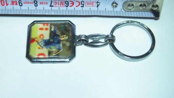 Sanat Taciri - Eskilerden Çift Taraflı Anahtarlık Zidan - Resim 3