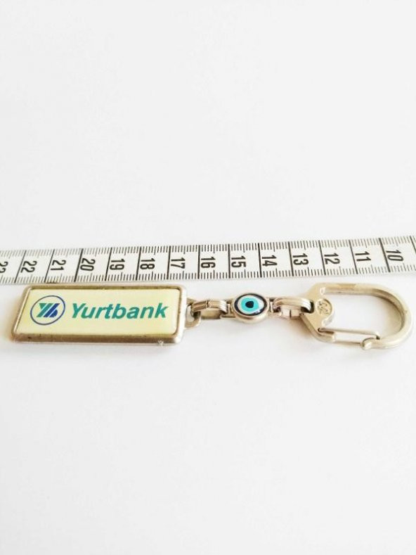 Nazar Boncuklu Yurtbank Metal Anahtarlık - 3