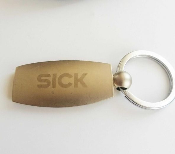 HASTA Yazılı SICK Yazılı Metal Anahtarlık - Resim 3