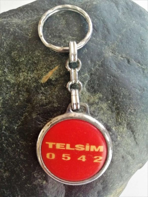 Eskilerden Telsim Yazılı Metal Anahtarlık Vodafone