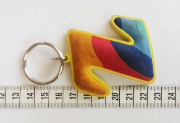 Eskilerden Yumuşak Plastik Anahtarlık Z Harfi - Resim 2